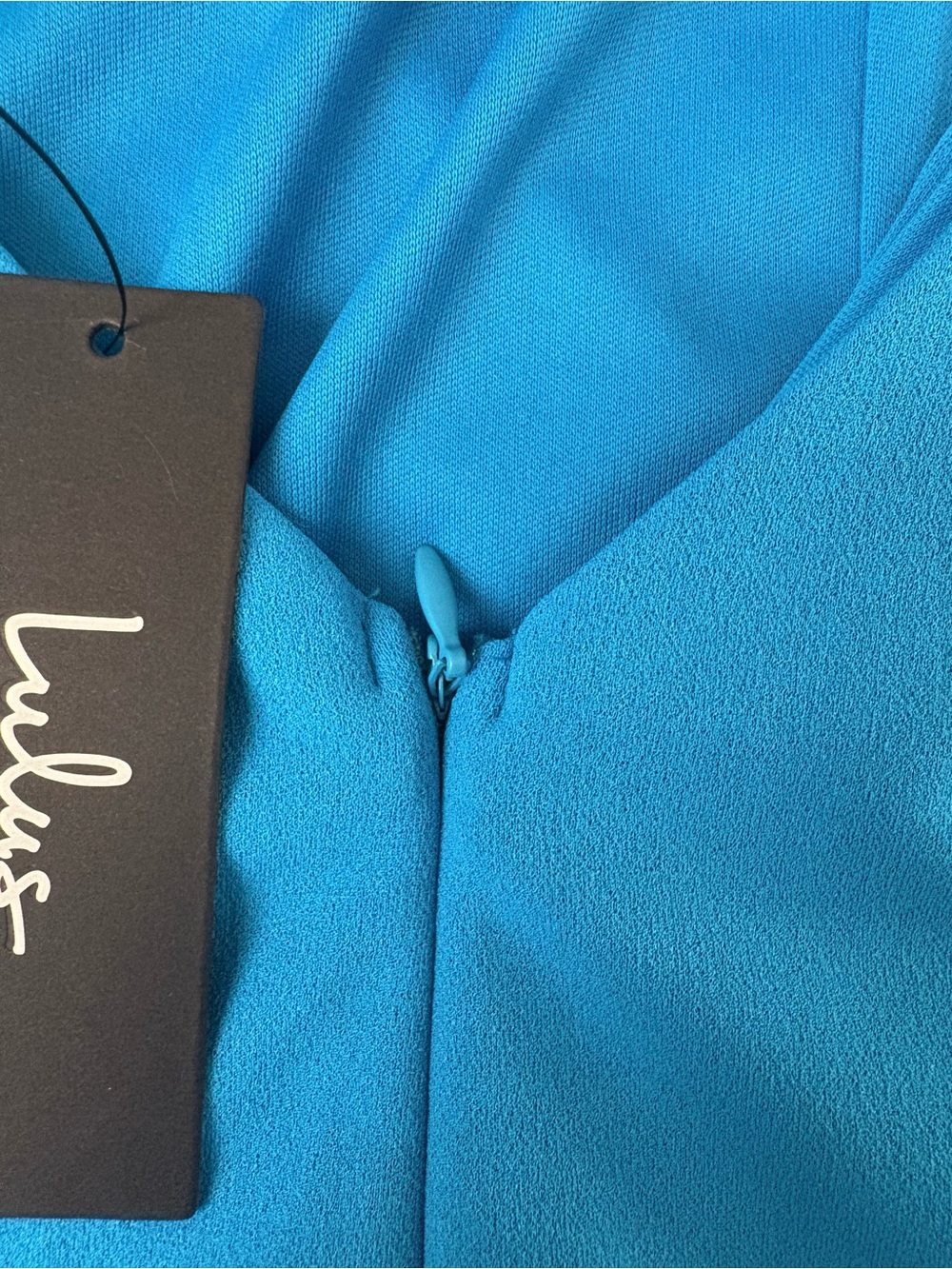 NWT Lulu's Strapless Blue Mini Dress - Picture 4 of 4